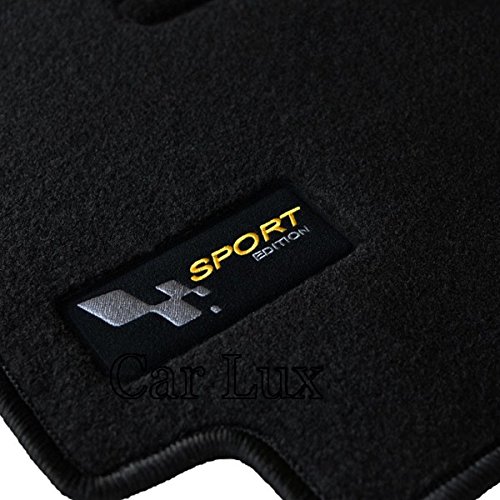 Car Lux AR12148 - Alfombras Alfombrillas a Medida para Renault Megane II 2 Sport Edition Desde 2002-