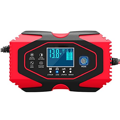 Cargador de batería de coche de 12V 24V automático Mantenedor de mantener y reparar con pantalla LCD Más tipos de transformador de vehículo