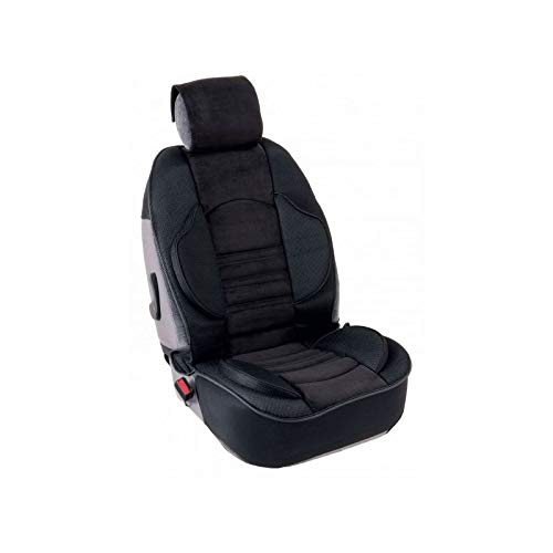 Cubre asiento delantero Grand Confort para Megane II Coupé-Cabriolet (2003/09-2009/03), 1 pieza, color negro