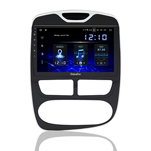 Dasaita 9" Android 10.0 Radio Coche Bluetooth Manos Libres para Renault Clio IV 4 Radio 1 Din Con Pantalla 1280* 720