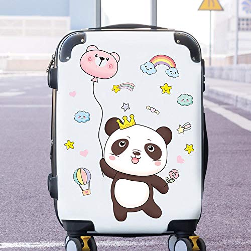Equipaje maleta renovación pegatinas decoración mujer ins chica pegatinas pequeños patrones todos publicados-Panda globo de viento simple_Extra grande