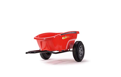 Ferbedo F030133 - Remolque para Karts con Pedales, para niños a Partir de 3 años, Capacidad de Carga de 10 kg, 84 x 54 x 34 cm, Color Rojo