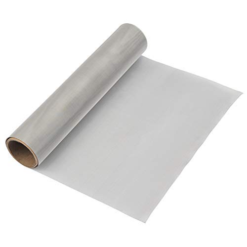 FOROREH 120pcs 30x100 cm Malla de Alambre Malla Tejido, Malla de Acero Inoxidable 304 Filtración de Hoja de Filtro de Pantalla, Malla de Rejilla, Ideal para Hacer Filtros para Rejillas de Ventilación