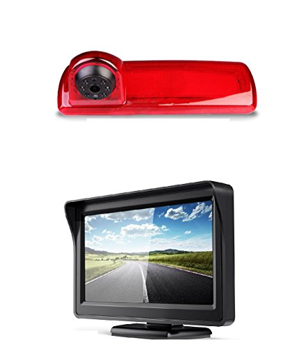 Furgoneta Luz De Freno Trasera Cámara REVERSIBLE + 4.3" Color Digital TFT LCD - Monitor del Coche Inversa para la Cámara Retrovisora para Opel Vauxhall Vivaro Renault Traffic X82 2015-2018 Furgoneta Luz De Freno Trasera Cámara REVERSIBLE + 4.3" Color Digital TFT LCD - Monitor del Coche Inversa para la Cámara Retrovisora para Opel Vauxhall Vivaro Renault Traffic X82 2015-2018