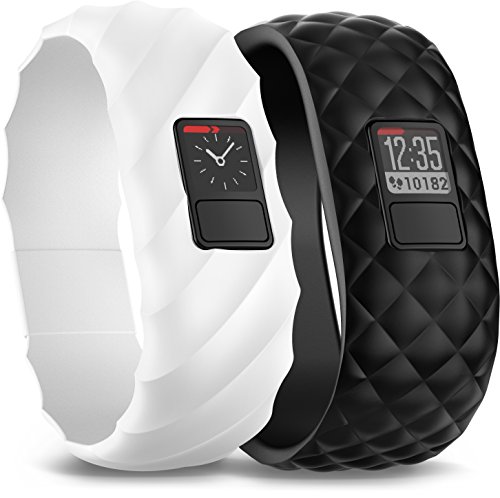 Garmin Vívofit 3 - Pack de 1 display y 2 coreas para pulsera de actividad, unisex, color negro/blanco