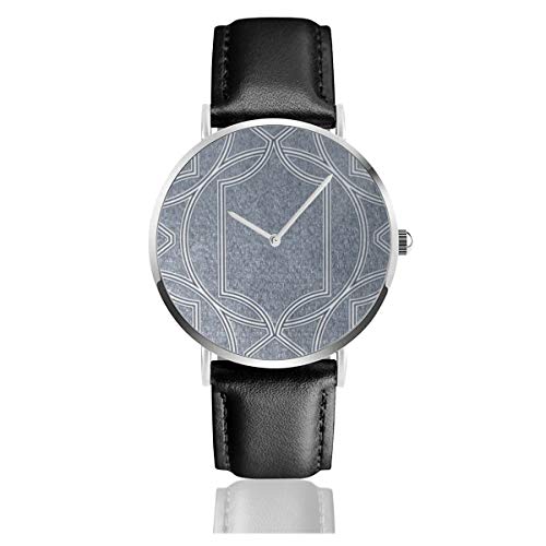 Graham & Brown Deco Geo Midnight Classic Casual Fashion Reloj de cuarzo de acero inoxidable correa de cuero relojes