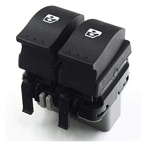 Interruptor de control de ventanilla delantera izquierda botón maestro para Renault Laguna 2 II Espace 4 8200315042 8200315046 interruptor de botón (negro)