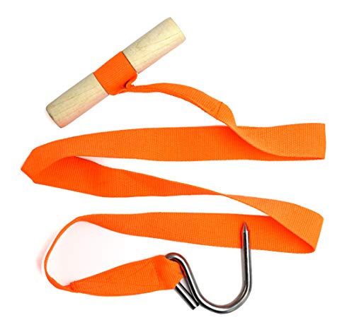 K&S Wildkameras Cinturón de montaña para caza (2 piezas, con cuerda especial, hasta 180 kg), color naranja