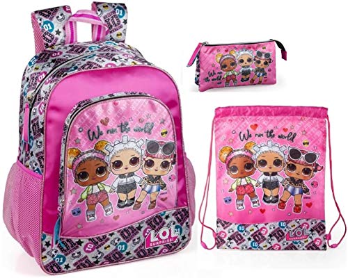 LOL Surprise Mochila de deporte para niña, con plumas, L.O.L. muñecas. LOL Surprise Mochila de deporte para niña, con plumas, L.O.L. muñecas.