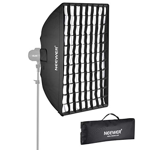 Neewer® Photo Studio Speedlite Softbox de 60 x 90 cm con Rejilla para Retratos, fotografía de Productos y grabación de vídeo