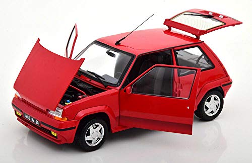 OPO 10 - Coche 1/18 Compatible con Compatible con Renault SuperCinq GT Turbo 1989 Rojo Norev Super 5-185216