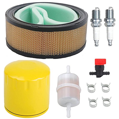 OxoxO Air Filter Oil Filtro Spark Plug Fuel Shut Off Value with 24 050 13 DE S Fuel Filter for Kohler CH11 de ch15 CV11 de cv22 M18 de M20 MV16 de MV20 and k582 cv640 sv730 SV810 Lawn Mower Engine