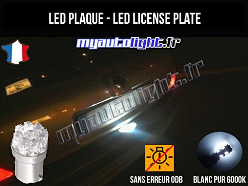 Pack Bombillas LED iluminación placa para Renault Clio 2