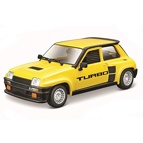 para REN-Ault 5 Turbo 1:24 Aleación Amarilla Vehículo De Lujo Diecast Cars Model Toy Collection Regalo Miniaturas Coche (Color : Amarillo)
