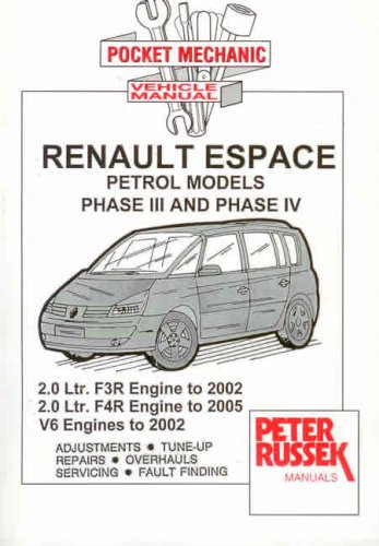 Pocket Mechanic for Renault Espace, Grand Espace, Petrol Models 2.0 Litre 1997 to 2005, 2.9 and 3.0 Litre V6, Z7X/L7X: 1997 to 2002 (Pocket Mechanic S.)