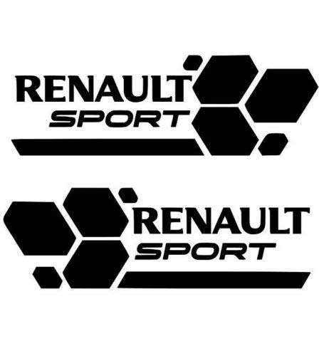 Pumpkiin Prints 2 pegatinas de vinilo estilo Renault Sport Clio Megane personalizado Sport Cup