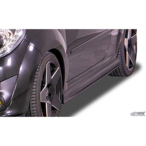 RDX RDSL400113 Faldones laterales compatible con Renault Twingo II 2007-2014 'Edition' (ABS)