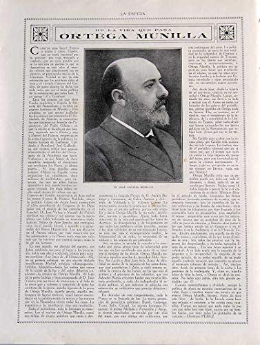 Recorte Revista La Esfera 1916. Ortega Munilla