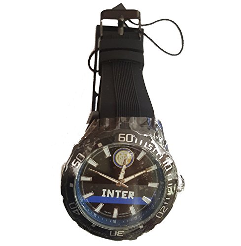 Reloj oficial del FC Inter modelo deportivo, caja de aleación con tratamiento PVD, correa de silicona. P-IN405UN3
