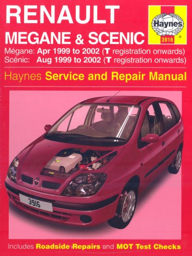 Renault Megane and Scenic (99-02) Service and Repair Manual: 3916 (Service & repair manuals)