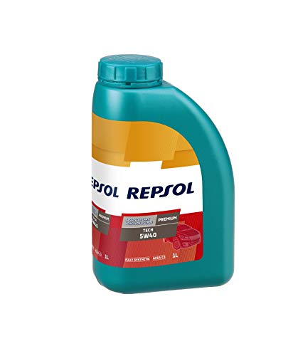 Repsol RP081J51 Premium Tech 5W-40 Aceite de Motor para Coche, 1 L