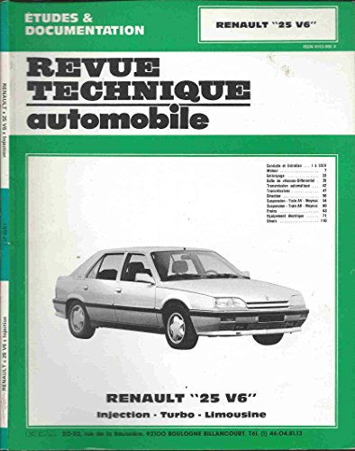 Revue technique automobile : renault 25 V6