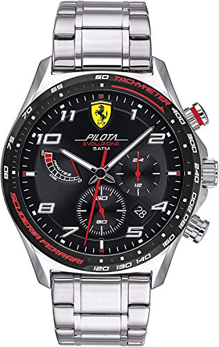 Scuderia Ferrari Reloj para de Cuarzo con Correa en Acero Inoxidable 830720