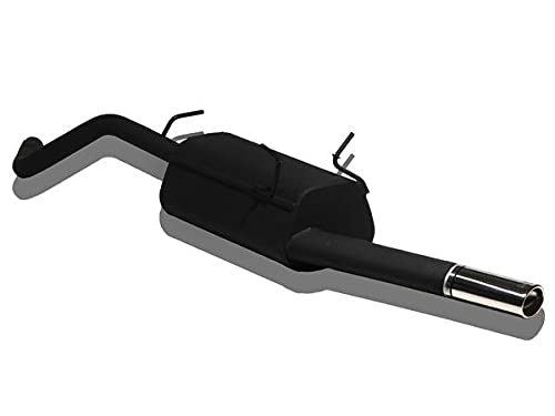 Silenciador de escape deportivo de acero inoxidable, punta ovalada única, 95 x 65 mm, compatible con Renault Megane Scenic Standard 1.6i 55 kW 75HP 66 kW 90HP 1995 1996 1997 1998 1999 2000 2001 2002 Silenciador de escape deportivo de acero inoxidable, punta ovalada única, 95 x 65 mm, compatible con Renault Megane Scenic Standard 1.6i 55 kW 75HP 66 kW 90HP 1995 1996 1997 1998 1999 2000 2001 2002