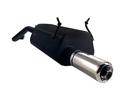 Silenciador de escape deportivo, tubo de escape de acero inoxidable, punta redonda, 100 mm, compatible con Renault Megane Hatchback 1.4i 55 kW 75HP 1999 2000 2001 2002 Silenciador de escape deportivo, tubo de escape de acero inoxidable, punta redonda, 100 mm, compatible con Renault Megane Hatchback 1.4i 55 kW 75HP 1999 2000 2001 2002