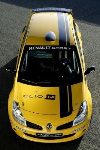 snstyling.com Pegatina para Encajar Renault Clio Cup Sport Team Pegatina Komplet Conjunto (Negro - Blanco)