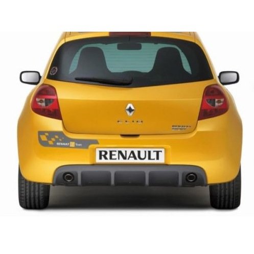 snstyling.com Pegatina para Encajar Renault F1 Team Pegatina Clio Sport Puerta Trasera Pegatina (Gris – Blanco – Amarillo)