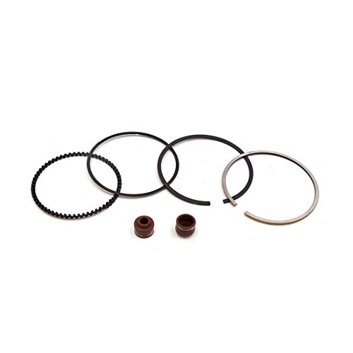 sourcing map Anillos de Pistón del Motor de Piezas de Recambio para Establecer GY6-125 Motocicleta Metal