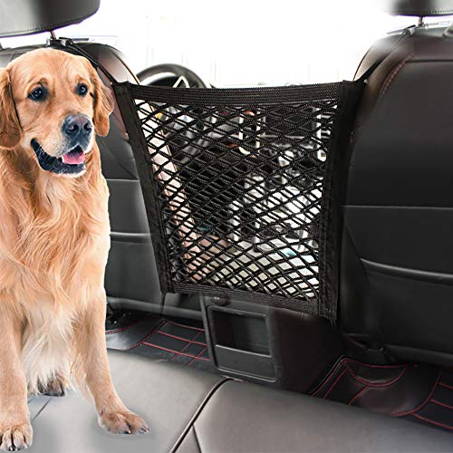 STARROAD-TIM Barrera de Coche para Perro, Asiento Trasero de Malla, Universal, para Asiento Delantero, para Mascotas, Organizador de Red para el Asiento Trasero del coch STARROAD-TIM Barrera de Coche para Perro, Asiento Trasero de Malla, Universal, para Asiento Delantero, para Mascotas, Organizador de Red para el Asiento Trasero del coch