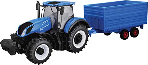 Tobar B18-44067 New Holland T7HD - Tractor con Remolque Hay, Color Azul