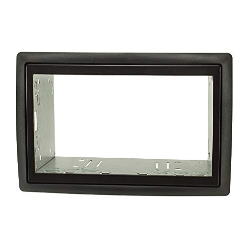 tomzz Audio 2445-036 - Juego de embellecedor de radio doble DIN compatible con Renault Megane II Scenic II, año de fabricación 2005-2009, color negro con kit de montaje tomzz Audio 2445-036 - Juego de embellecedor de radio doble DIN compatible con Renault Megane II Scenic II, año de fabricación 2005-2009, color negro con kit de montaje