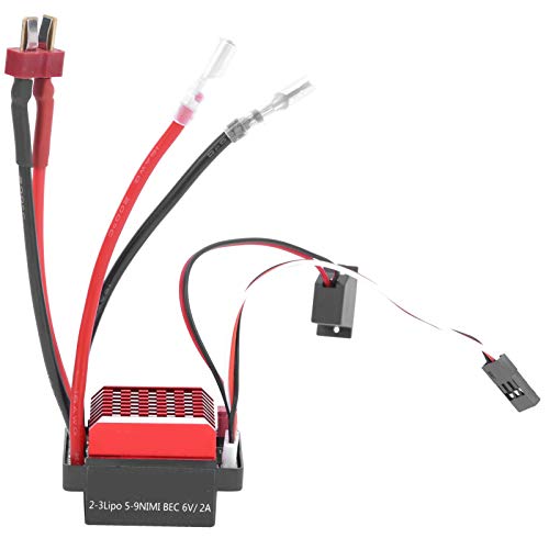 VGEBY Regulador de Velocidad electrónico, ESC Impermeable Cepillado bidireccional del Coche de la Correa eslabonada 360A del ESC RC(T Plug)