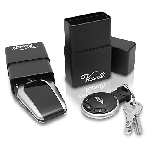 VONETTI Alpha Shield 10 cm Premium Keyless Go - Caja de Aluminio para Llave de Coche, RFID Blocker Funda, Car Key Safe Caja - Faraday Bolsa