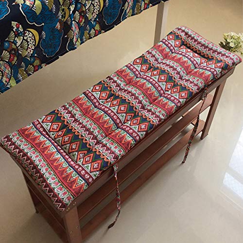 Xpnit Cojín largo para banco con lazos de fijación, cojín para banco de jardín, almohadilla para banco de 2 o 3 plazas, colchón de repuesto para interiores y exteriores, lavable (100 x 35 cm, D) Xpnit Cojín largo para banco con lazos de fijación, cojín para banco de jardín, almohadilla para banco de 2 o 3 plazas, colchón de repuesto para interiores y exteriores, lavable (100 x 35 cm, D)