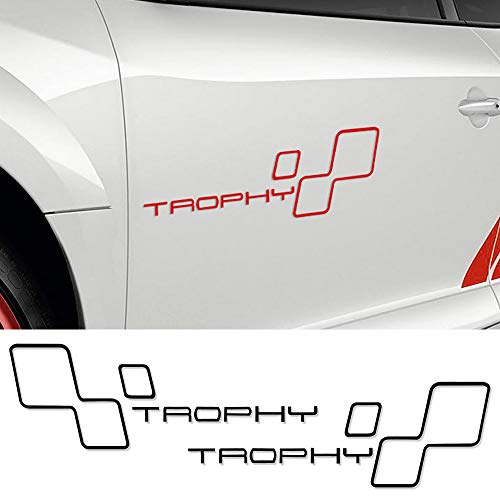 ZYHZJC Calcomanía Reflectante de la Etiqueta engomada del Coche Trophy Side Racing para Renault Sport Clio Cup Twingo Megane 2 RS GT Fluence Logan ZYHZJC Calcomanía Reflectante de la Etiqueta engomada del Coche Trophy Side Racing para Renault Sport Clio Cup Twingo Megane 2 RS GT Fluence Logan