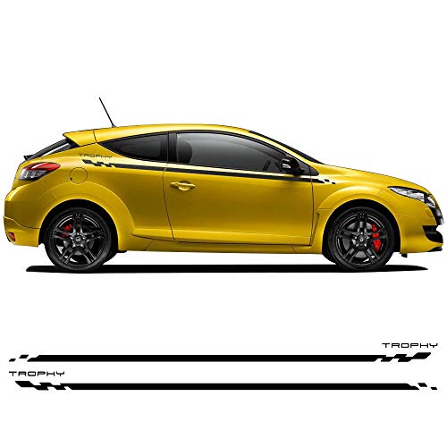 ZYHZJC Car Styling Door Side Stripe Racing Sport Graphics Calcomanía Etiqueta para Renault Megane 2 3 4 RS Grandtourer GT Trophy ZYHZJC Car Styling Door Side Stripe Racing Sport Graphics Calcomanía Etiqueta para Renault Megane 2 3 4 RS Grandtourer GT Trophy