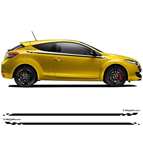 ZYHZJC Car Styling Door Side Stripe Racing Sport Graphics Calcomanía Etiqueta para Renault Megane 2 3 4 RS Grandtourer GT Trophy