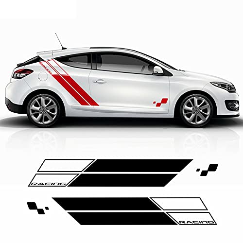 ZYHZJC Racing Sport Car Side Stripes Auto Door Body Decor Vinilos calcomanías Accesorios 3-5 Puertas para Renault Megane RS Trophy 2010-2020