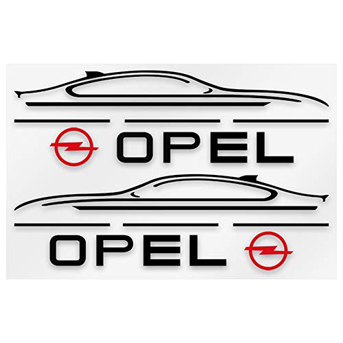 2 uds pegatinas reflectantes laterales de espejo retrovisor calcomanías de PVC decoración de estilo de coche para Opel Vectra Corsa Antara Vivaro Meriva Zafira