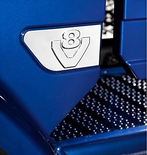 2 x acero inoxidable ala V8 decoración espejo pulido accesorio para Scania R V8 decoración alas 2 x acero inoxidable ala V8 decoración espejo pulido accesorio para Scania R V8 decoración alas