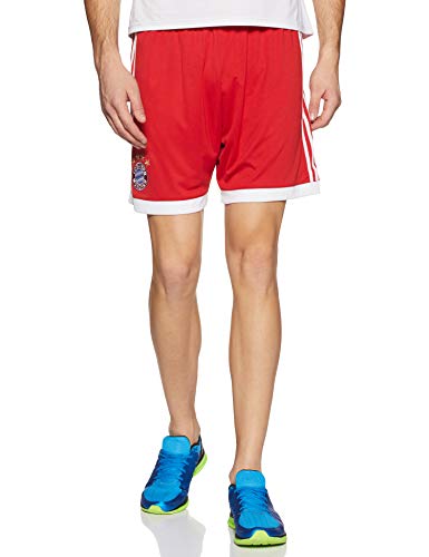 adidas FC Bayern München Home Replica Short 2017/18 Pantalón Corto-Línea Munich, Hombre, Rojo (rojfcb/Blanco), L adidas FC Bayern München Home Replica Short 2017/18 Pantalón Corto-Línea Munich, Hombre, Rojo (rojfcb/Blanco), L
