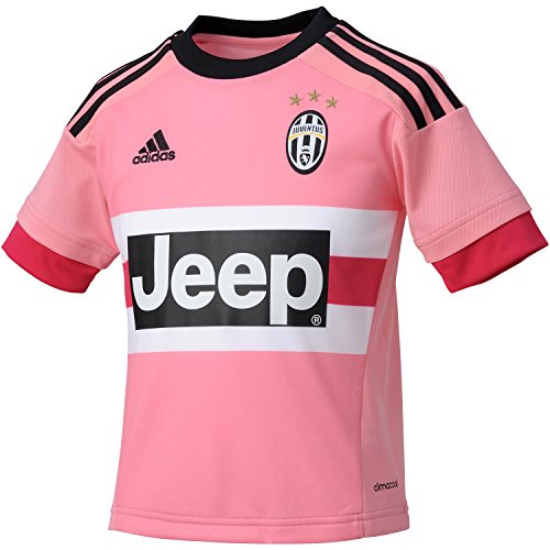 adidas Juve A JSY Y - Camiseta para Hombre, Color Rosa/Fucsia/Negro/Blanco, Talla 128