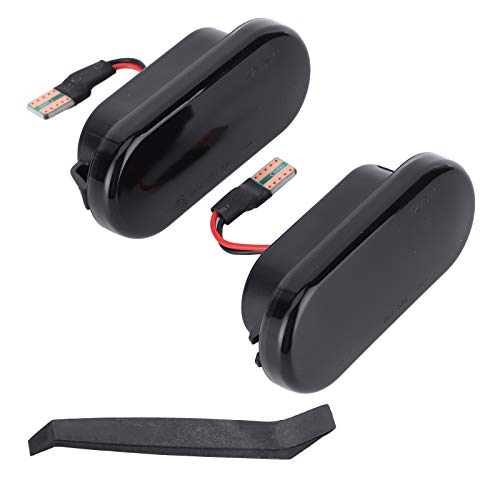 aqxreight - Luces de posición laterales, 2 luces LED de posición lateral para guardabarros, lámpara indicadora de giro para Ibiza 6L 2002-2008, etc.Luz ámbar aqxreight - Luces de posición laterales, 2 luces LED de posición lateral para guardabarros, lámpara indicadora de giro para Ibiza 6L 2002-2008, etc.Luz ámbar