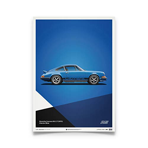 Automobilist | Porsche 911 RS - azul - cartel Limited | Estándar Tamaño del cartel