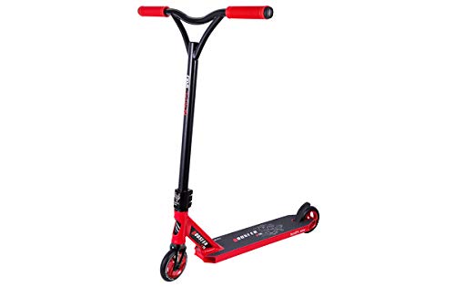 BESTIAL WOLF Booster B18, Scooter Pro, Manillar Negro y Tabla Color (Red)