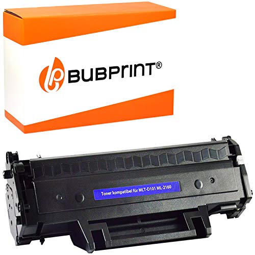 Bubprint Cartucho Tóner Compatible para Samsung MLT-D101S para ML-2160 ML-2165 ML-2165W ML-2168 SCX-3400 SCX-3400F SCX-3405 SCX-3405F SCX-3405FW SCX-3405W SF-760P Negro